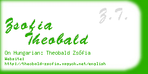 zsofia theobald business card