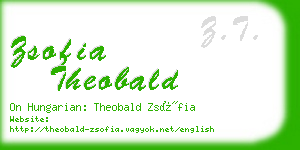 zsofia theobald business card